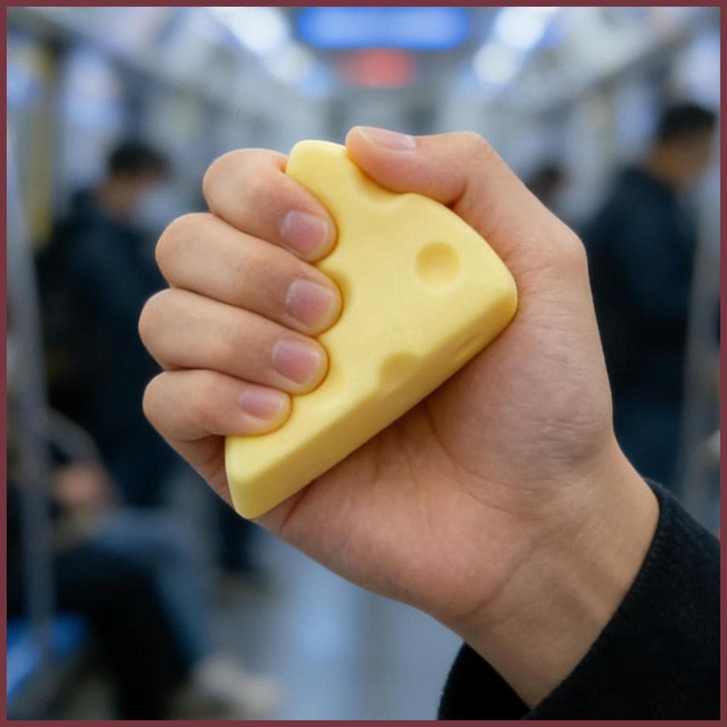Brinquedos De Estresse Adultos Queijo Macio Bonito Jogos Sensoriais Comida Dedo Brinquedo Para Crianças Sala De Aula Cas