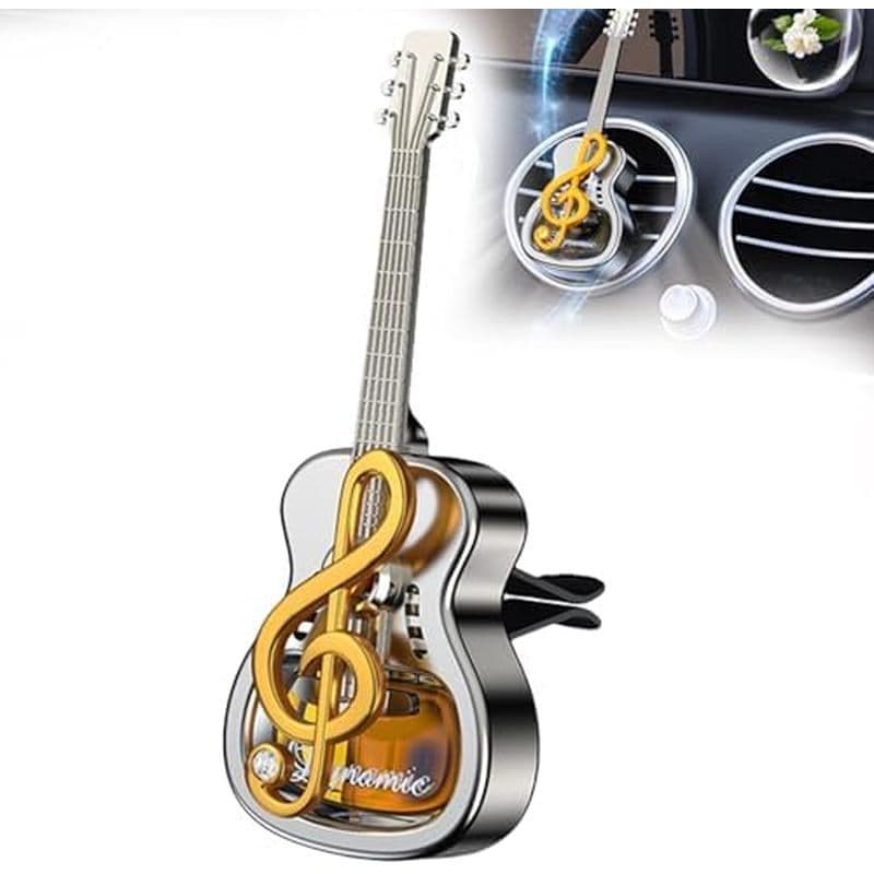 Difusor De Ambientador Para Carro De Guitarra (Dourado , Médio , Sem perfume)