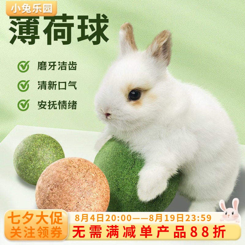 Coelho tédio aliviar brinquedos molar ferramenta útil bola de grama hortelã mordida resistente ventilação chinchila coba
