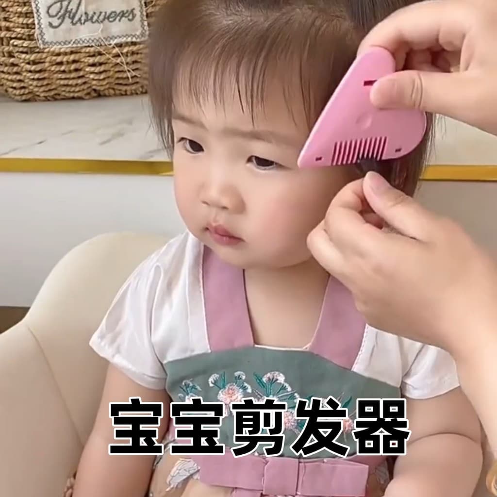 Ferramenta útil para corte de cabelo de bebê, franja infantil, cortador de cabelo pequeno, portátil, adulto, pente de co