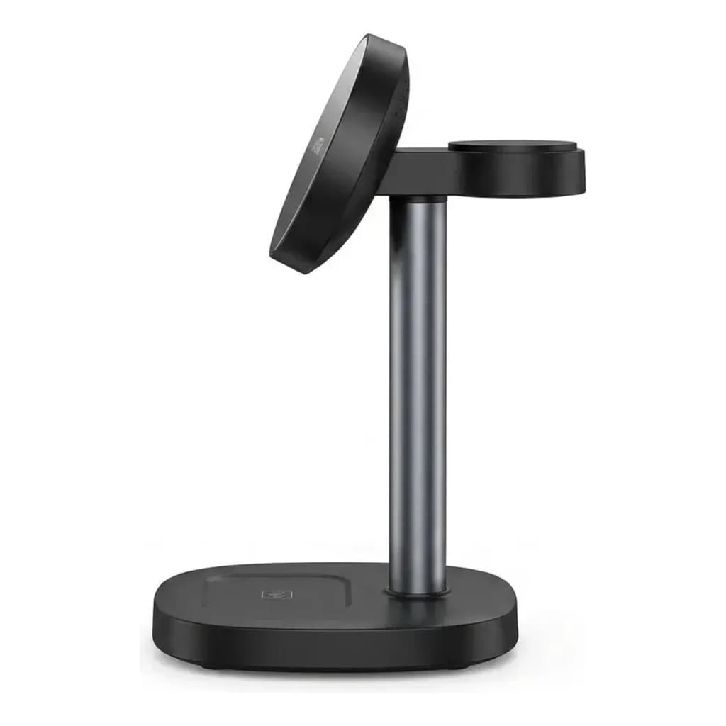 Carregador Sem Fio Magnético 3 Em 1 15w Celular Fone Relógio