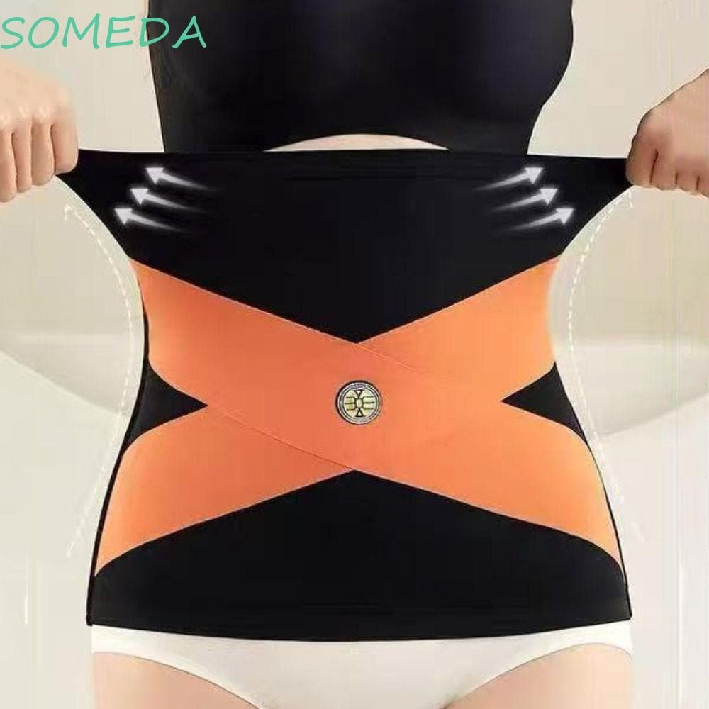 Alguma Modelador De Corpo Pós-Parto , Treinador De Cintura Fina Sem Costura , Cinto Feminino De Contração De Barriga Par