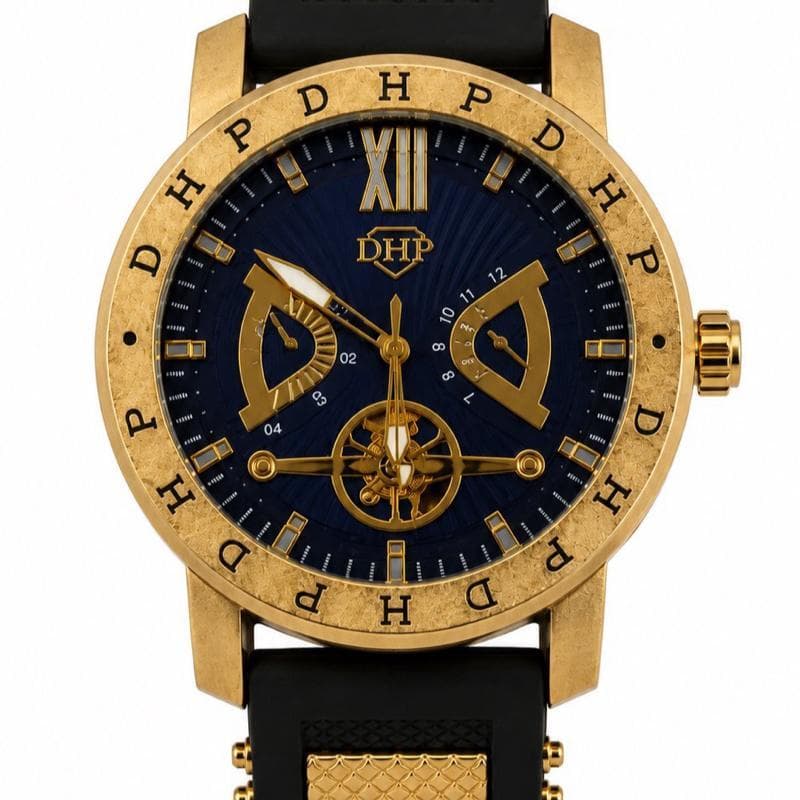 Relógio Masculino Dourado com Pulseira Metálica Elegante e Sofisticado
