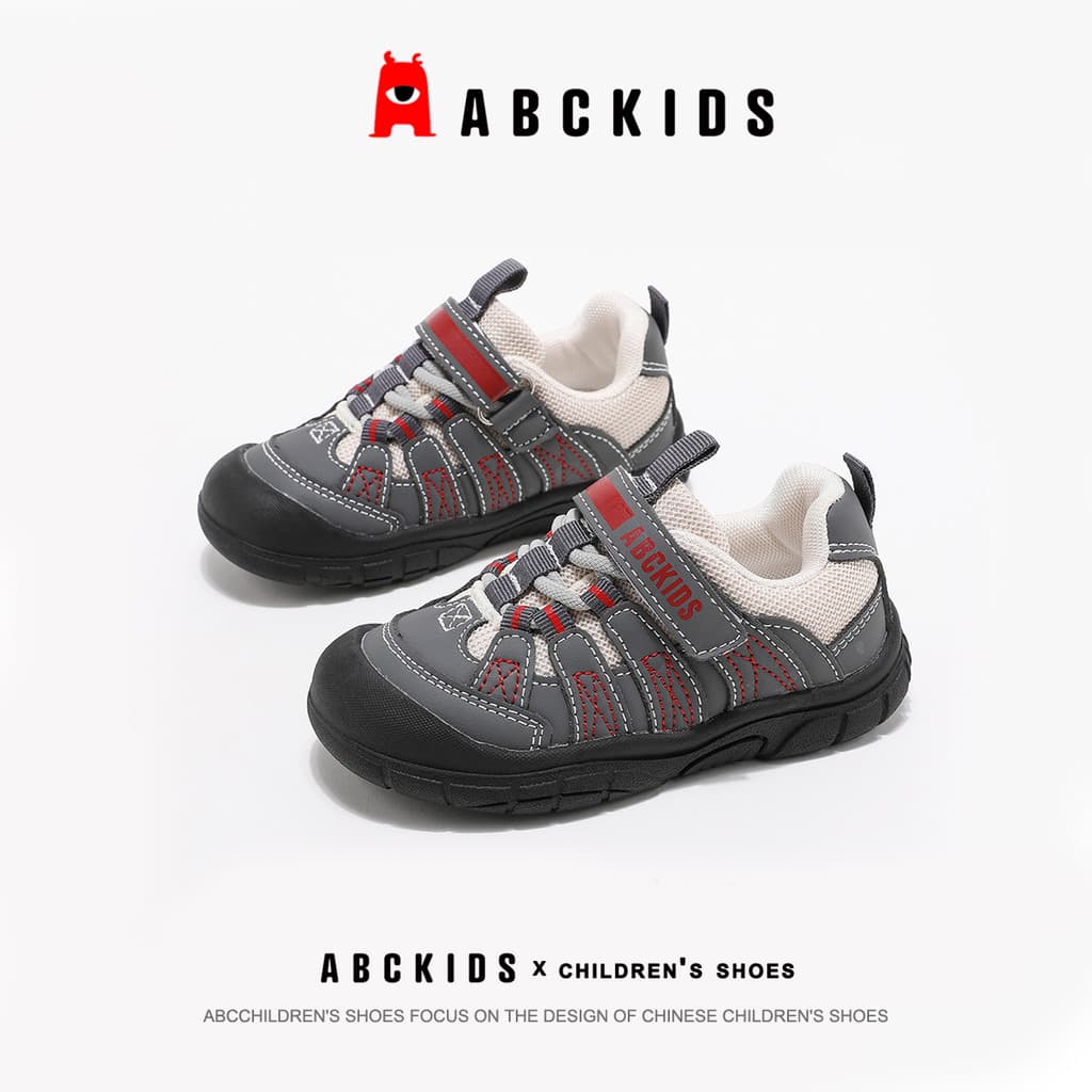 Abckids sapatos infantis 2026 outono novo estilo sapatos de bebê meninos sapatos esportivos médio pequeno crianças sola