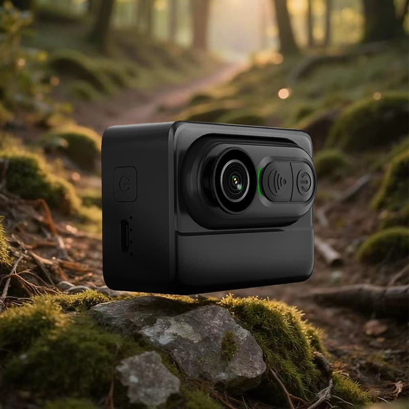 Novo produto mini câmera esportiva HD 4K, pode conectar WiFi, com caixa de carregamento magnética, câmera esportiva para