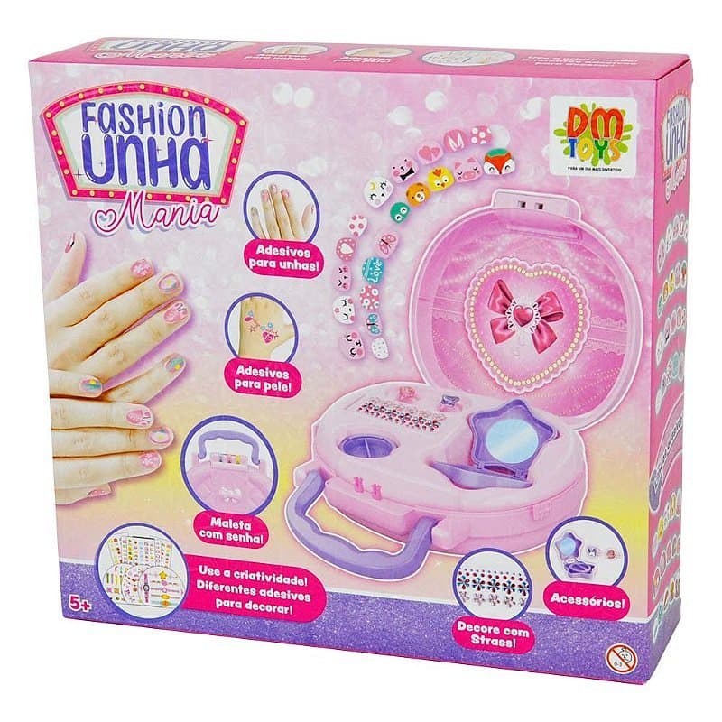 Maleta Fashion Unha Mania - Com Senha - DMT6569 - Dm Toys
