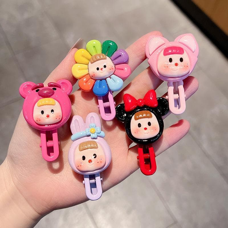 Crianças grampos de cabelo meninas cocar meninas acessórios para o cabelo bonito grampos de cabelo quebrado arrumando fe