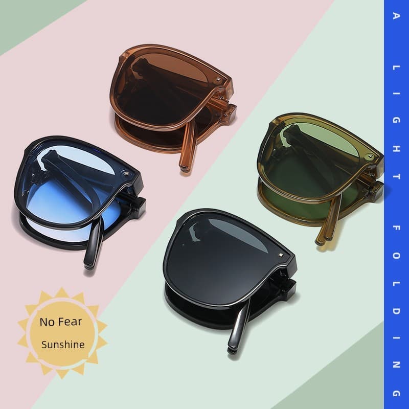 óculos de sol feminino com proteção uv oculos de sol óculos feminino de sol óculos de sol quadrado feminino Novo dobráve