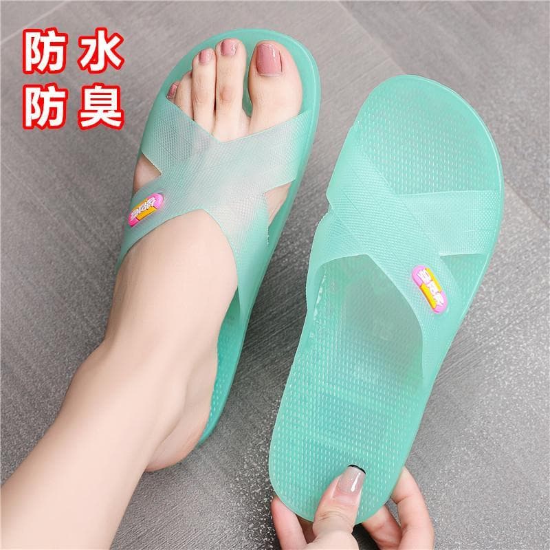Chinelos de cristal japonês feminino 2026 novo estilo casa Casual chinelos femininos sandálias de banho interior chinelo