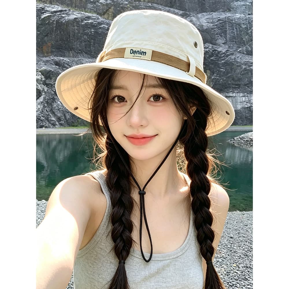2026 novo estilo chapéu de sol feminino verão respirável ao ar livre chapéu de sol lazer All-Match viagem montanhismo pe
