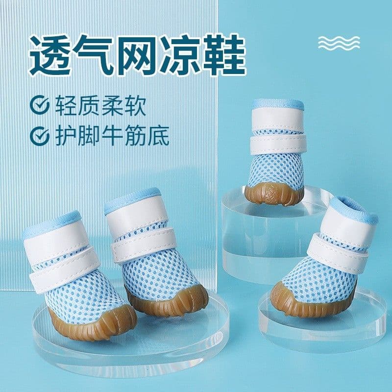 Sapatos para cães malha respirável filhote de cachorro Teddy Bichon pequeno cão de tamanho médio sapatos para animais de