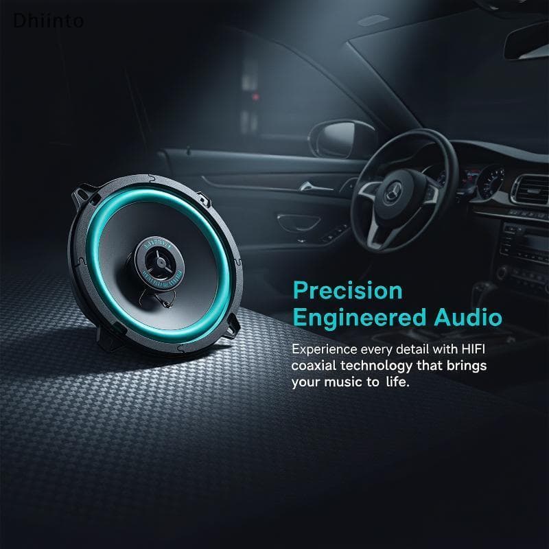 [Dhiint] Alto-Falantes Coaxiais Universais Para Carro De 4/5/6.5 Polegadas HiFi Áudio Automotivo Subwoofer De Frequência