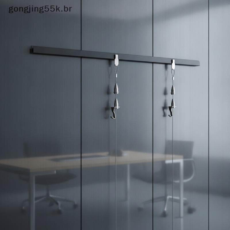 gon Kit De Suspensão De Imagem Resistente De Aço Inoxidável , Ganchos Ajustáveis , Conjunto De Fio Para Estúdio De Arte
