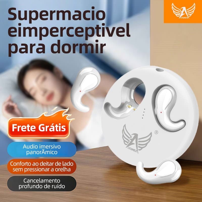 Fones de ouvido ultrafinos para dormir, mini fones sem fio, invisíveis, intra-auriculares, sem dor ao usar