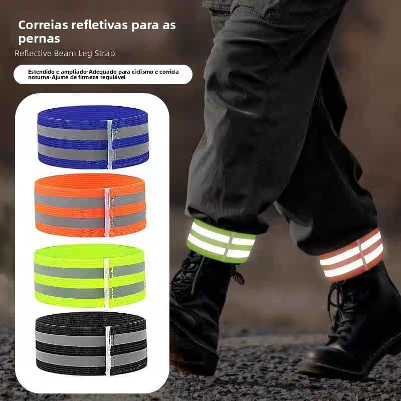 2 pçs ciclismo leggings reflexivos bicicleta leggings leggings leggings fechamento leggings Le