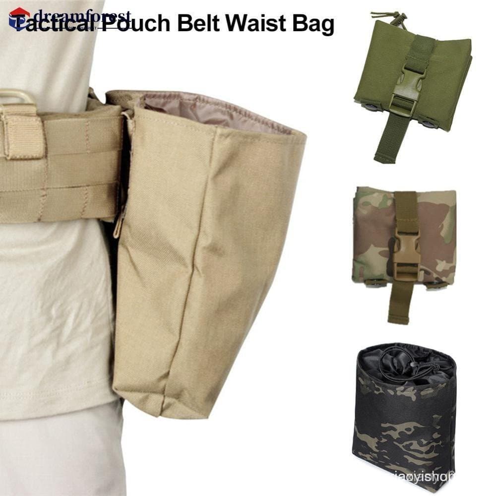 DREAMFOREST Molle Folding Dump Drop Pouch EDC Recuperação Utilitária Dobrável F6J3