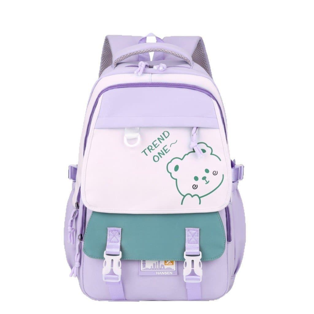 Mochila leve e de grande capacidade, ideal para estudantes do ensino médio e do ensino fundamental, estilo universitário
