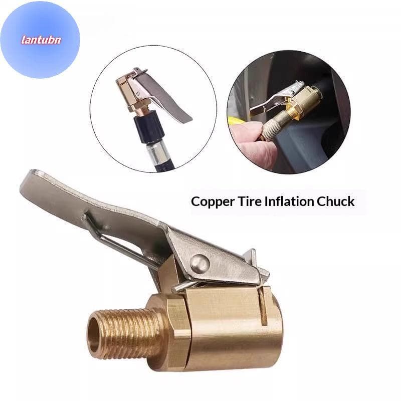 LANTUBN Adaptador De Clipe De Ar Para Pneu De Latão Resistente Qui Connect Loing Bico Inflação Precisa Em Carros Motocic