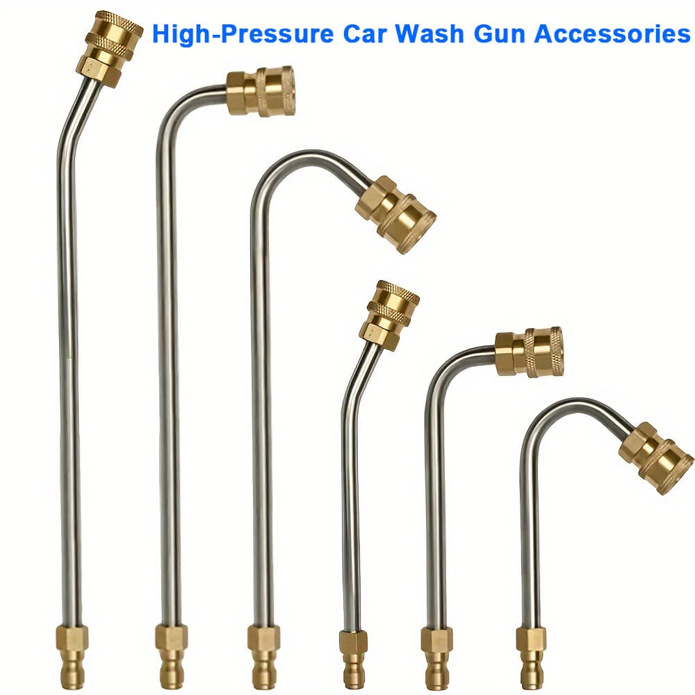 1pc Acessórios De Pistola De Água De Lavagem De Carro De Alta Pressão Com Conectores Rápidos De 1/4 Polegada 90 °/30 Has