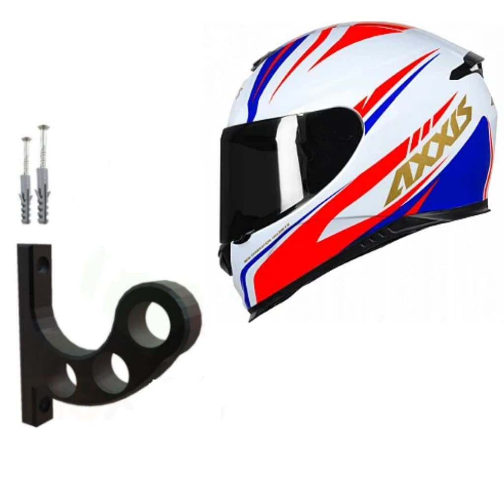 Suporte de Capacete Universal para Parede  Expositor Porta capacete de Moto Bicicleta Patins e Skate