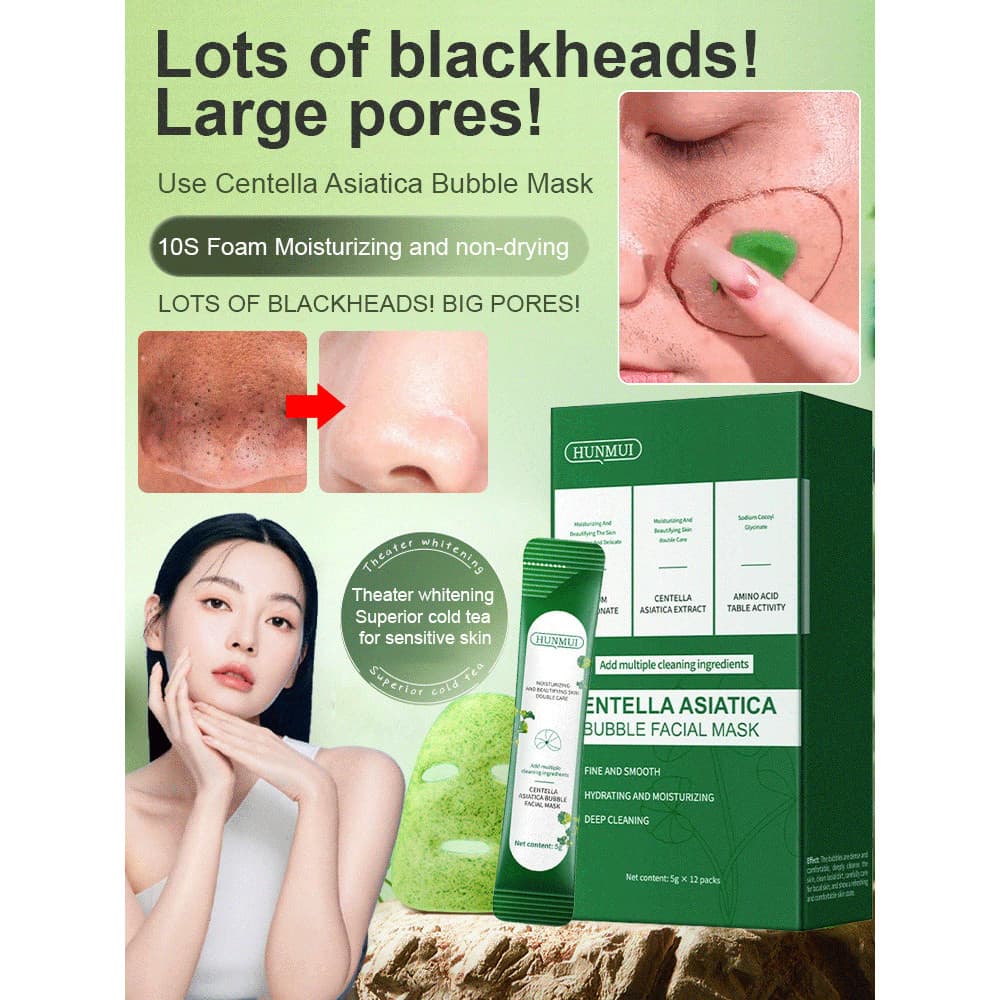 [Rejuvenescimento Facial] Limited Offer 🧼 Bubble Cleansing Mask Máscara de Bolhas/Espuma/Limpeza