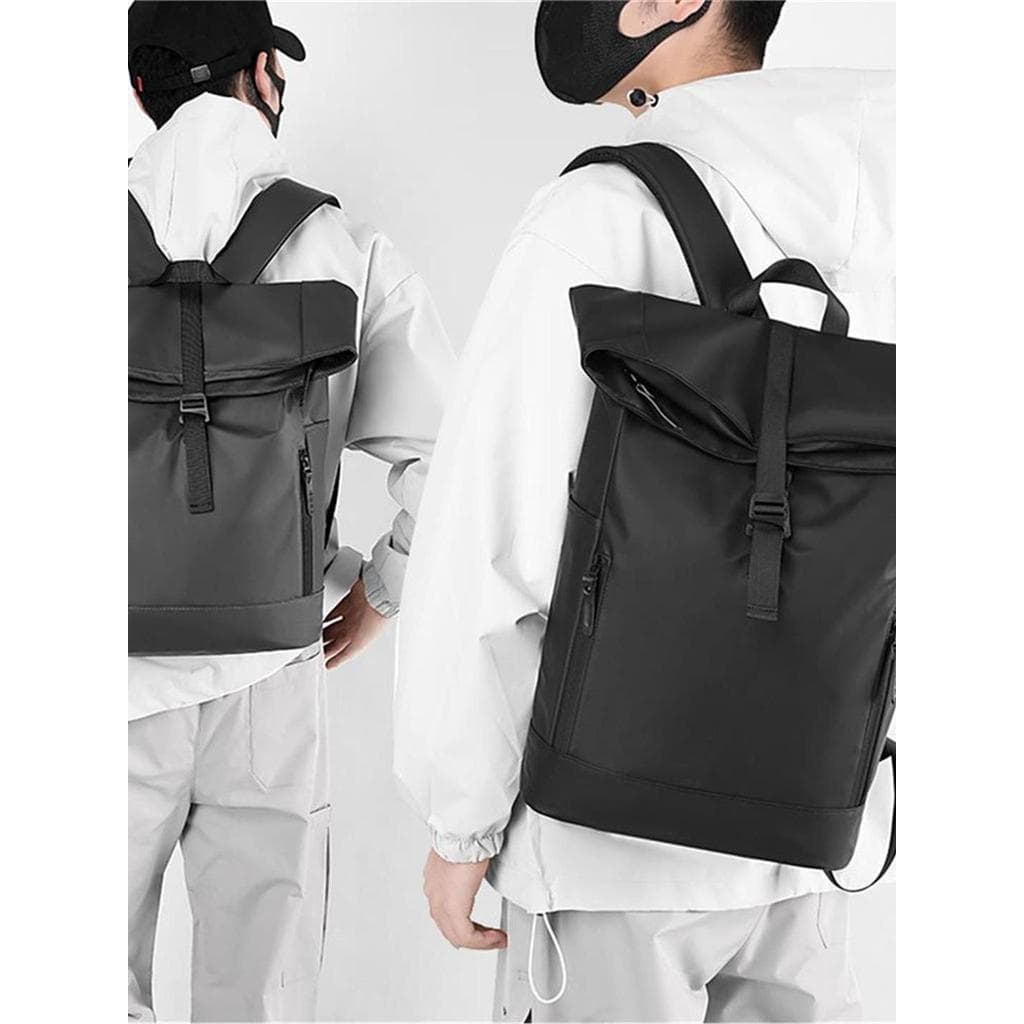 Lazer na moda mochila grande capacidade viagem mochila versão coreana simples cor sólida estudante saco de escola 2026 n