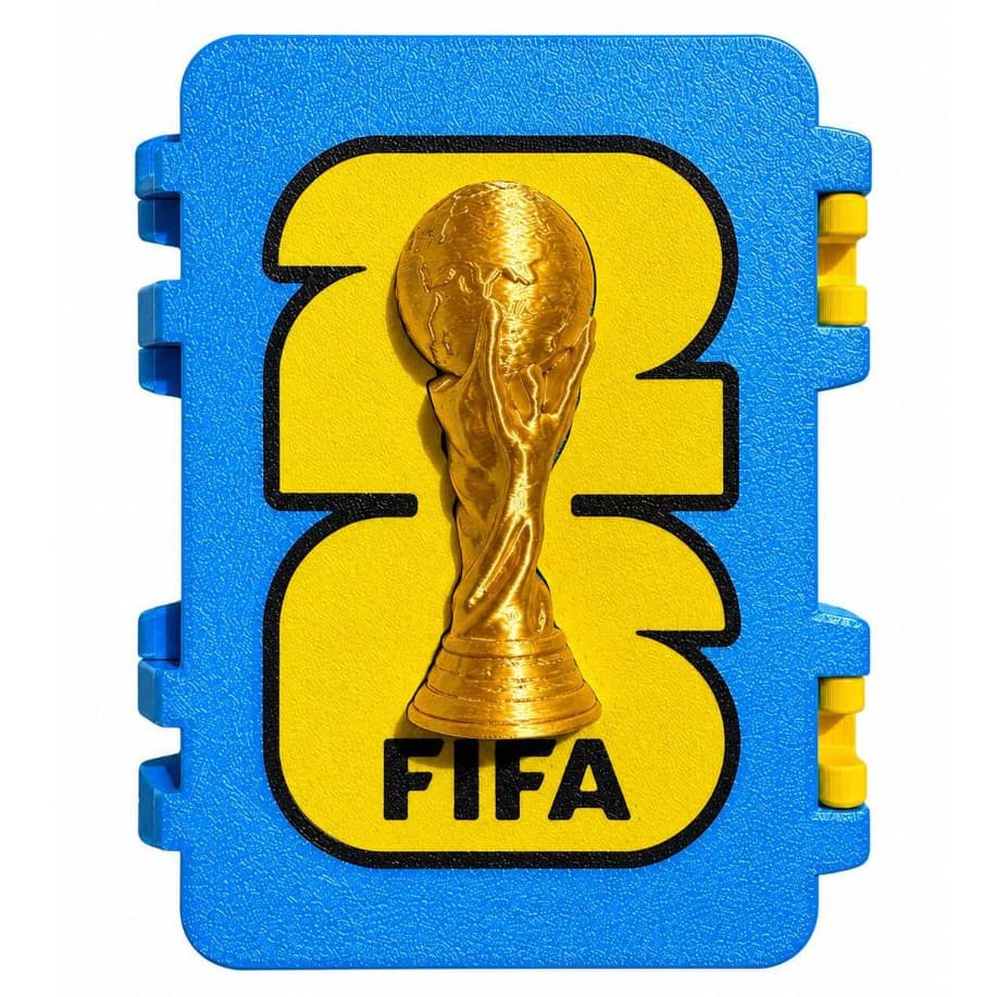 Porta figurinha da copa 2026 com 2 Slots de Figurinhas capacidade de 500 figurinhas