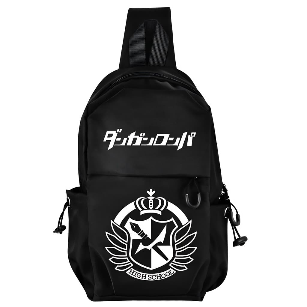 Anime saco de peito projeto quebrando mercadoria pequena mochila preto branco urso bidimensional masculino feminino de u