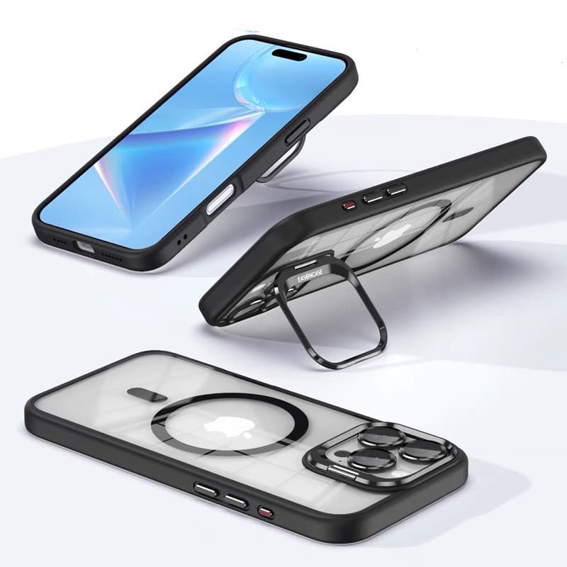 Capa Magnética para iPhone com suporte De Camera Lente