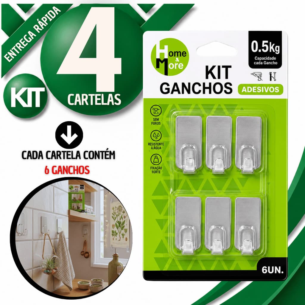 Ganchos de Pendurar Aço Inox Com Adesivos Sem Furar Para Toalhas Panos Pratos Multiuso Eficaz