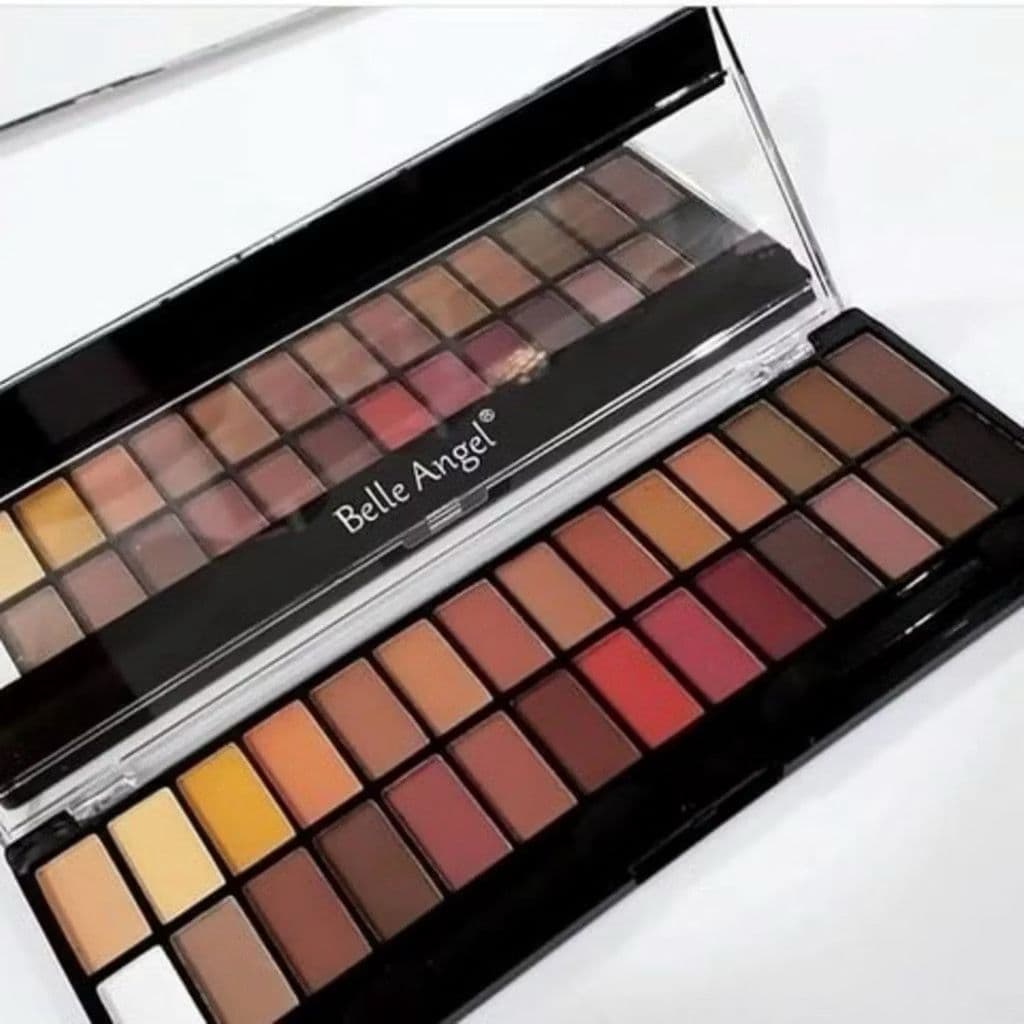 Paleta De Sombras Belle Angel 28 Cores Alta Pigmentação Profissional Maquiagem Completa