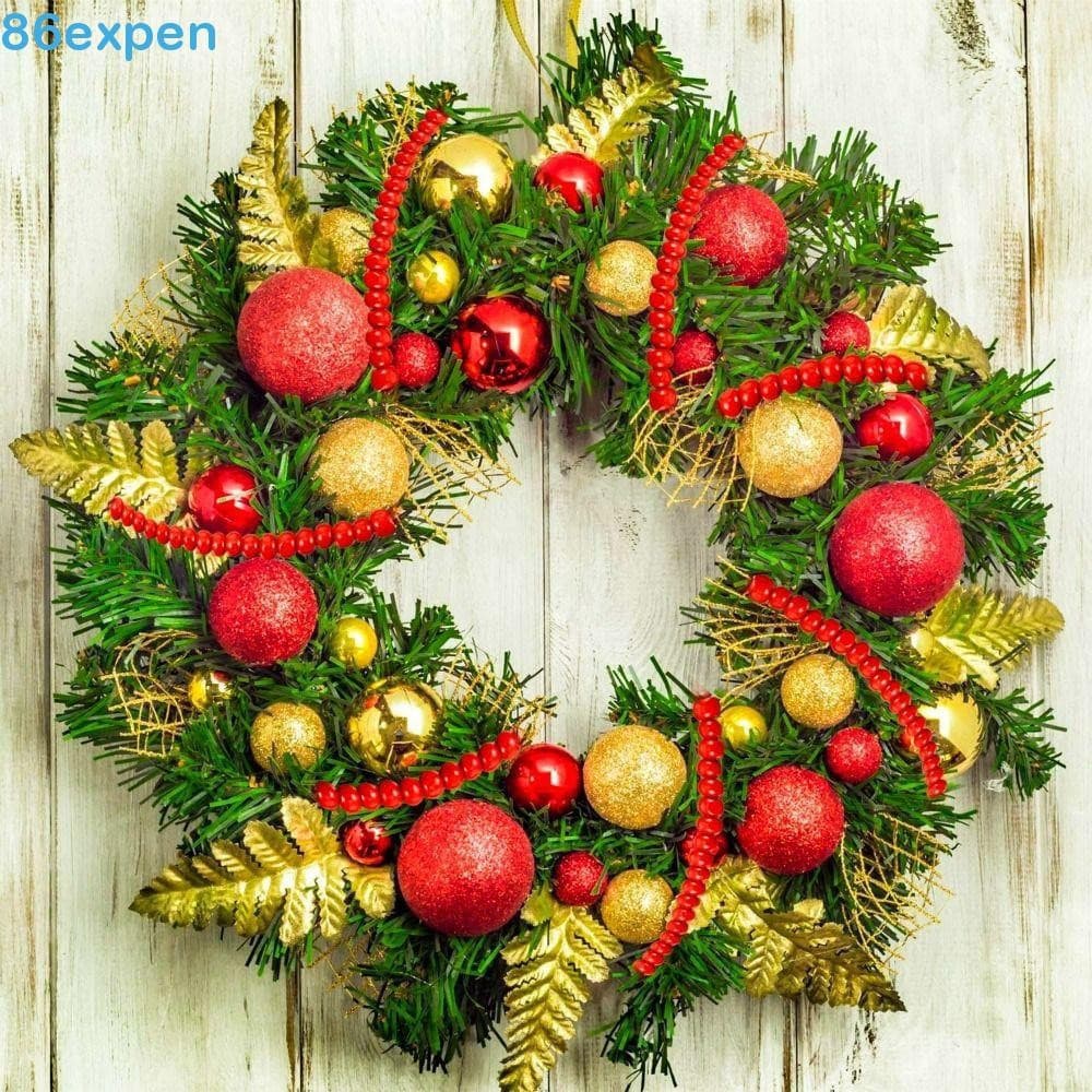 EXPEN1 Enfeites De Contas De Árvore De Natal , Decorativas Vermelhas Para Decorações Redondas Árvores