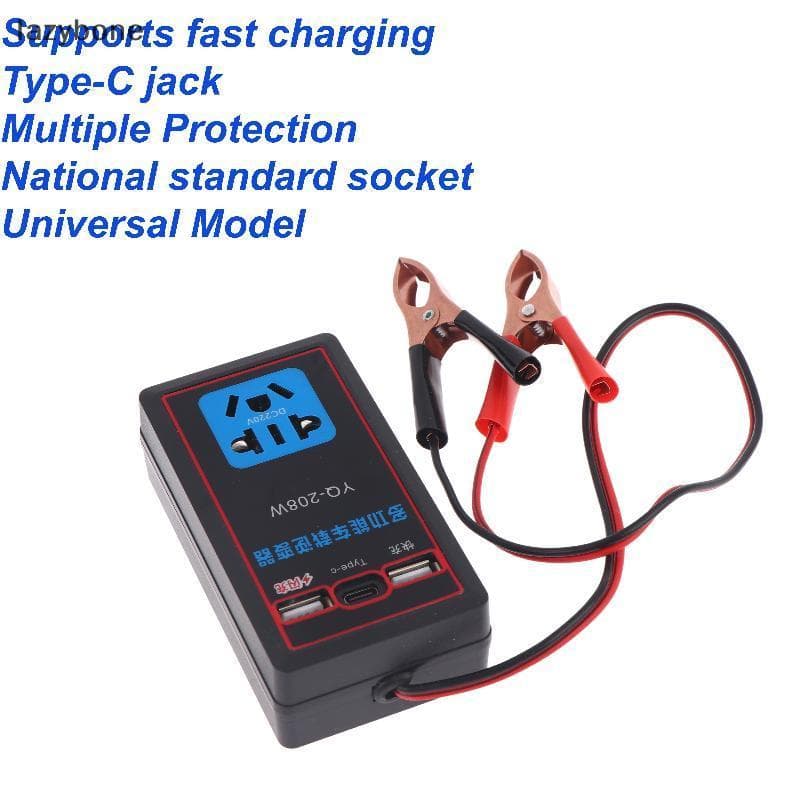 1 Pçs 12V/24V A 110V/220V Conversor De Carro Multifuncional Inversor De Energia Do Com Porta USB Carregador De Carregame
