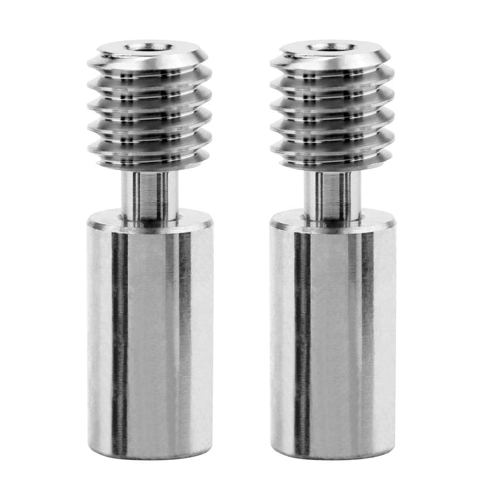 2 peças de Tubo de Quebra de Calor em Liga de Titânio Totalmente Metálico para Extrusora Sprite, Compatível com Impresso