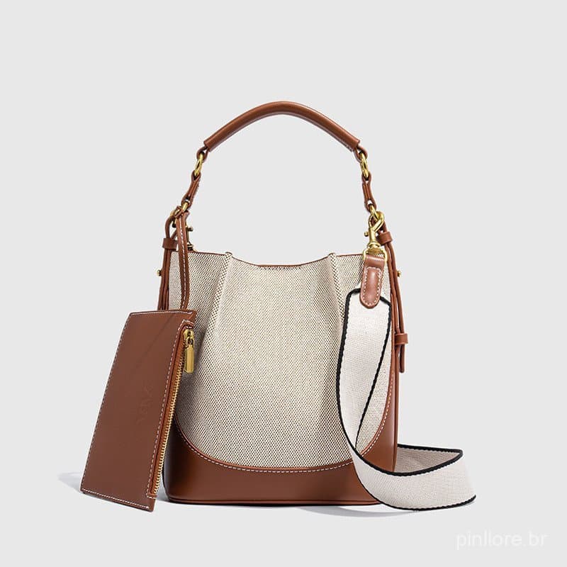 Bolsa feminina transfronteiriça, modelo novo 2025, grande capacidade, alça de ombro larga, bolsa de ombro com cordão p R