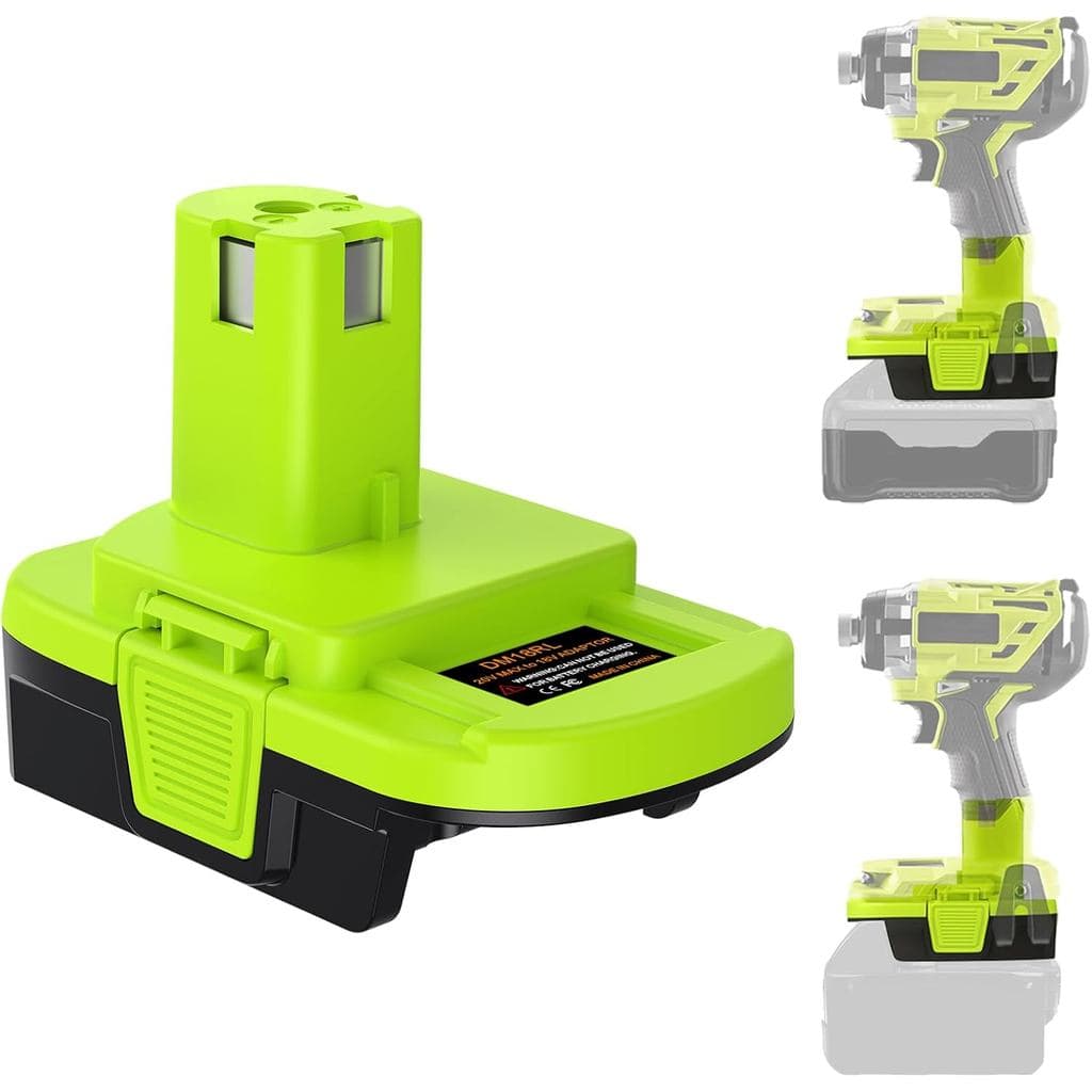 Adaptador de Bateria Ryobi para Dewalt, Compatível com Adaptador de Bateria Ryobi para Milwaukee, para Bateria de Íon de