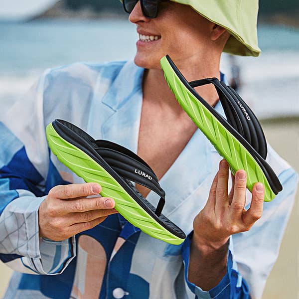 | slippers | ※ Atacado pronto estoque Luladi dominador flip-flops masculino verão antiderrapante chinelos de sola grossa