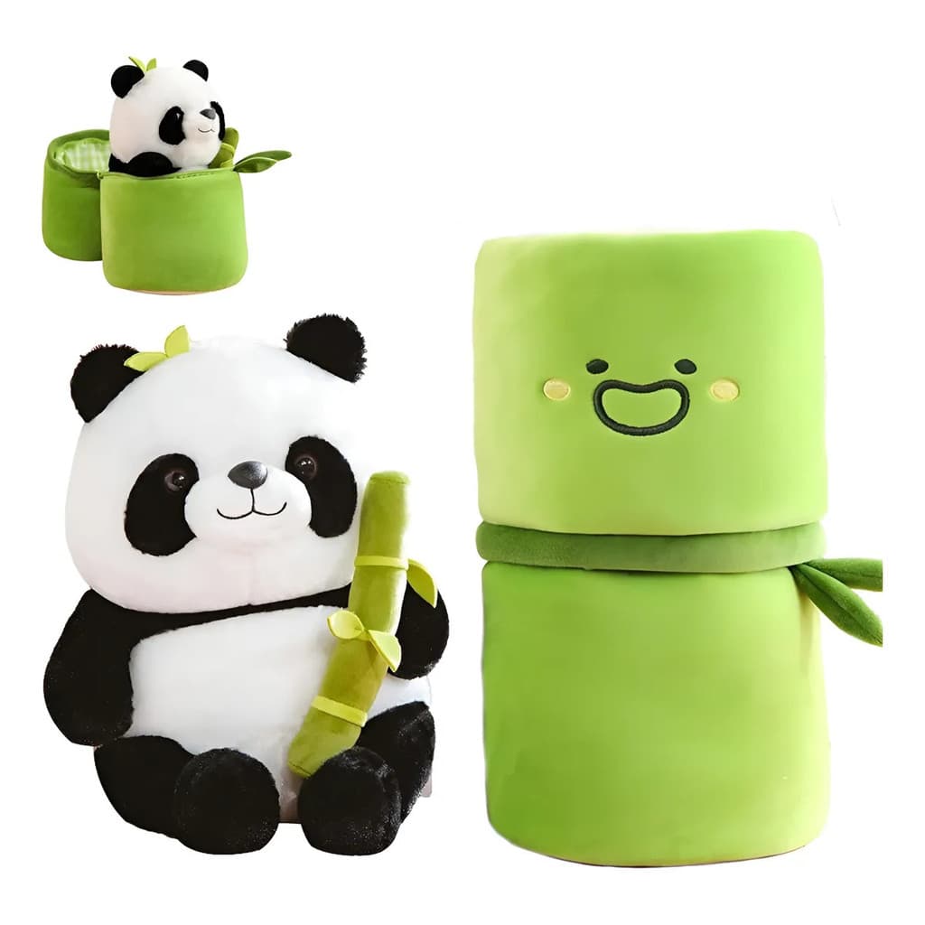 [Fofo e Educativo] Panda De Bambu Brinquedo De Pelúcia Grande Presente De Aniversário