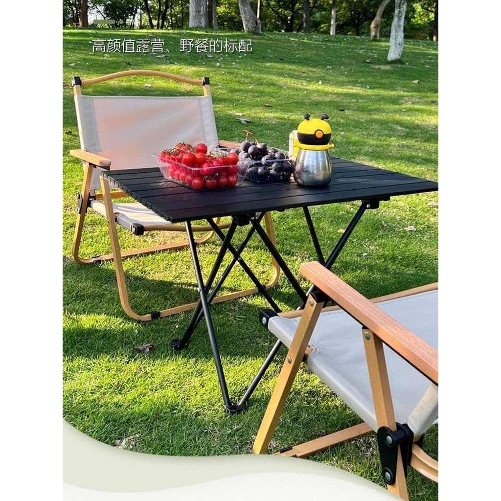 Mesa de rolo de ovo dobrável ao ar livre portátil simples mesa de acampamento cadeira mesa de carro multifuncional mesa