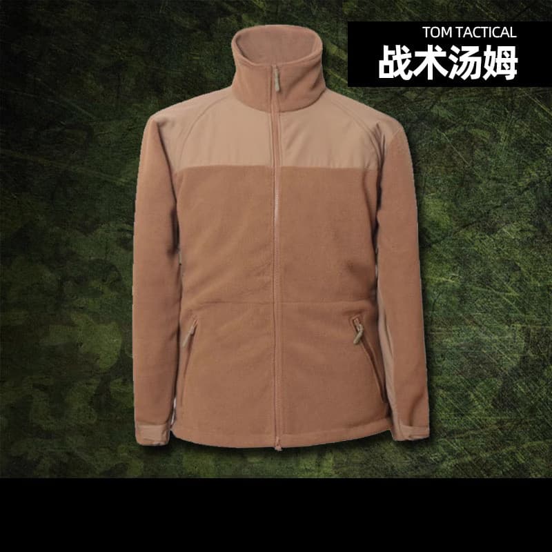 Wolf Brown Windbreaker Base Liner P300 Jaqueta quente de lã à prova de frio 400g de lã doméstica pesada
