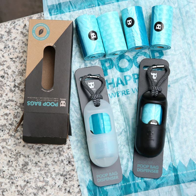 Zeedog saco de lixo perfumado dispositivo de armazenamento engrossado saco de colheita de cocô cápsula saco de colheita