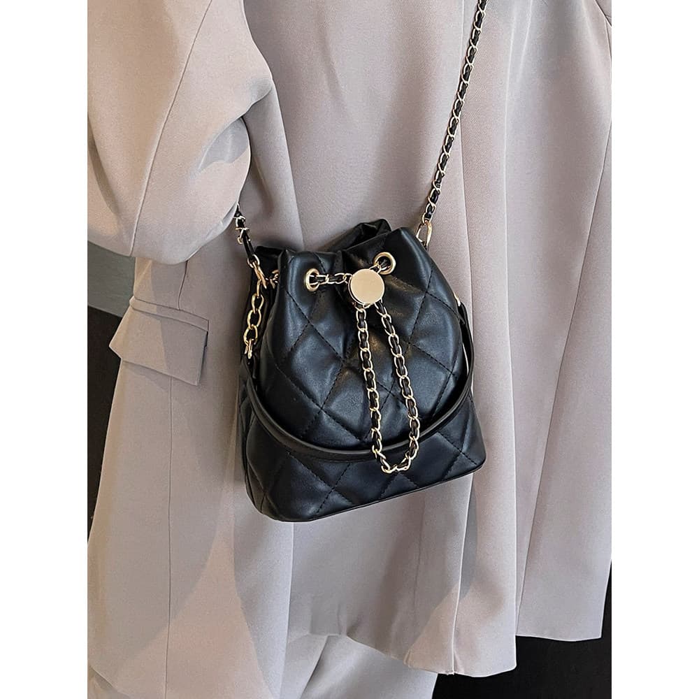 bolsa transversal feminino bolsa feminina Bolsa balde de diamante Fashion feminina de alta qualidade estilo Xiaoxiang