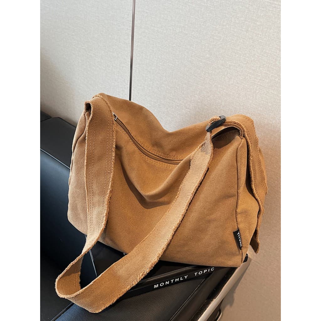 Bolsa de lona de grande capacidade feminina 2026 novo estilo Casual bolsa de viagem de curta distância versão coreana si