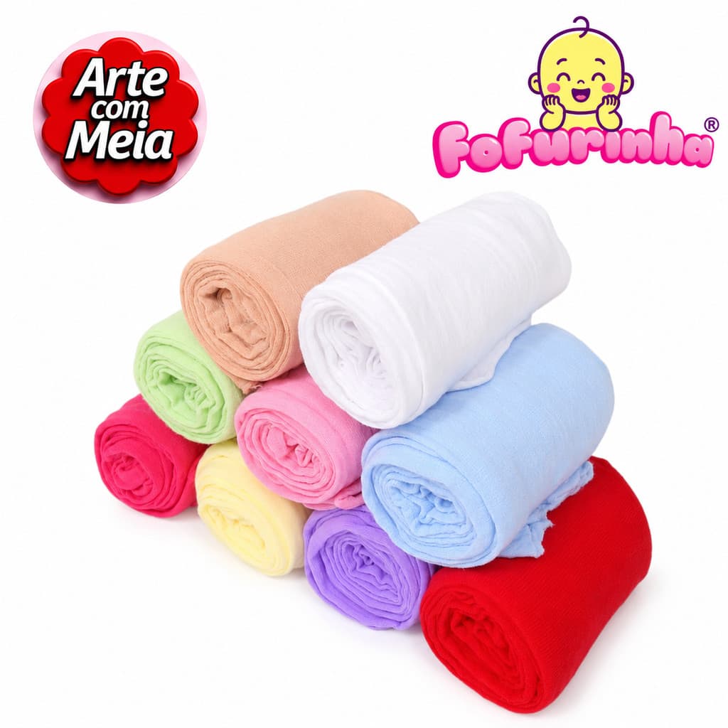Kit 10 Meias de Seda para Confecção de Laços, Flores, Artesanato e Faixas de Bebê – Arte com Meia e Fofurinha