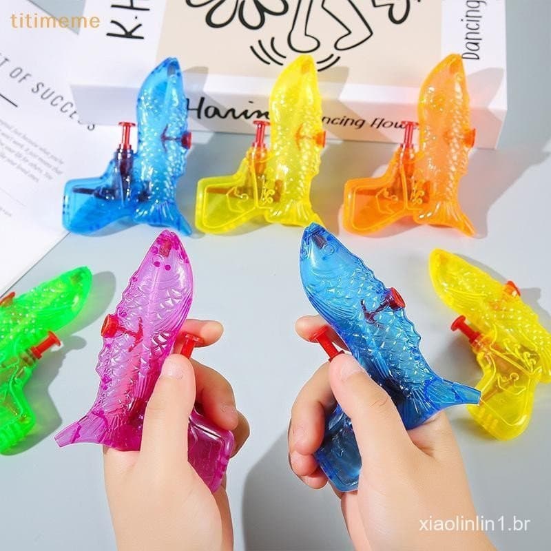 tr 5 Pçs Pequeno Peixe Água Brinquedo Piscina Praia Batalha Jogos De Banheiro Salpicos Verão Ao Ar Livre sg