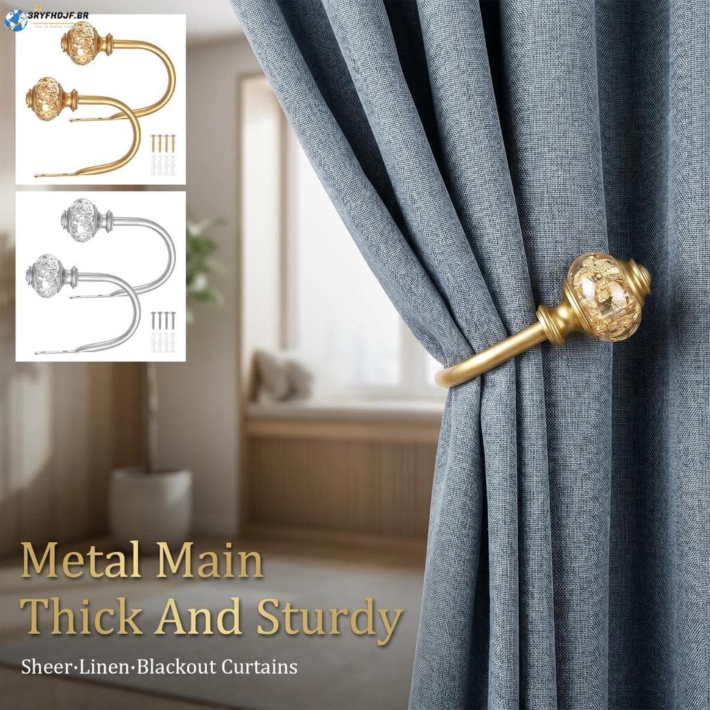 2 Pçs Cortina Amarrar Volta De Metal Holdback Fixado Na Parede Tieback Para Pendurar Itens SHOPSKC9408