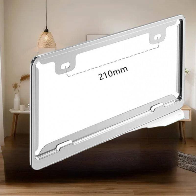 1/2 Pçs Quadro Da Placa De Licença De Aço Inoxidável Capa Carro Acessório Do Para Padrão Japonês
