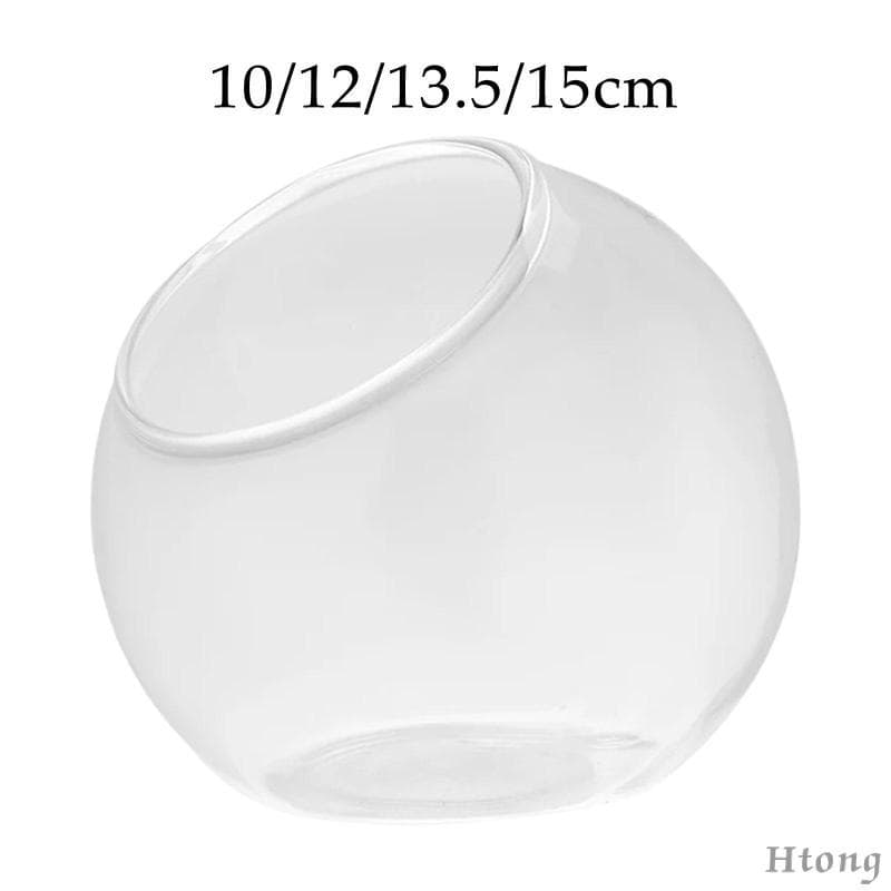 [Htong] Recipiente Central De Terrário Exclusivo Corte Inclinado Microlandschaft Casa Vaso De Vidro Para Decoração De Ca
