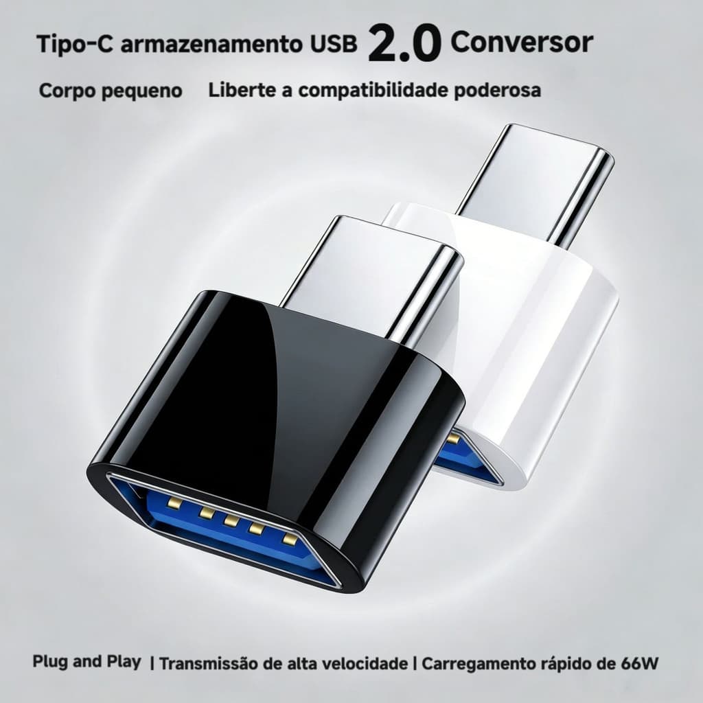 Adaptador de disco u para celular adaptador usb2.0 tipo-c micro v8 adaptador otg conversor Android USB c