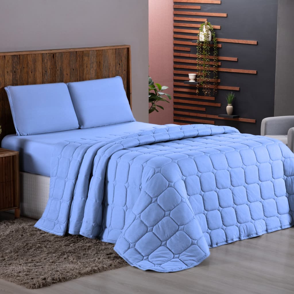 Cobre Leito Speciale 400 Fios Percal Costurado Dupla Face – Alta Qualidade